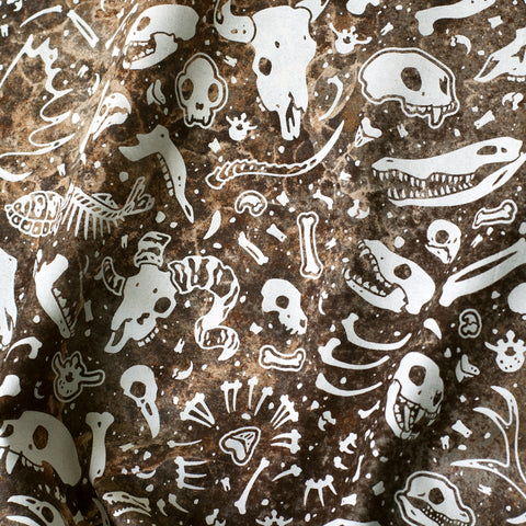 Animal Bones Fabric - Earthen