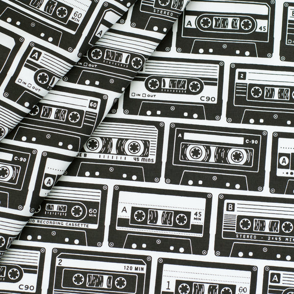 Cassette Tape Collection Fabric
