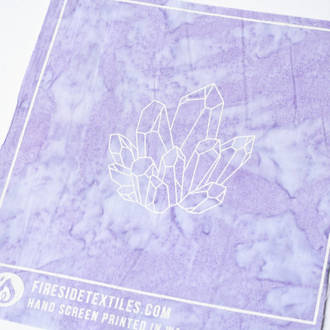 Quartz Crystal Cluster - Lavender Texture