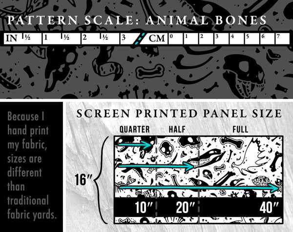 Animal Bones Fabric - Earthen
